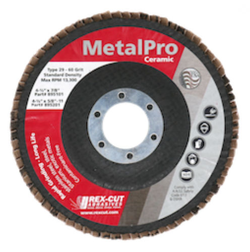 Disco a lamelle di finitura - MetalPro - Rex-Cut Abrasives - in ceramica