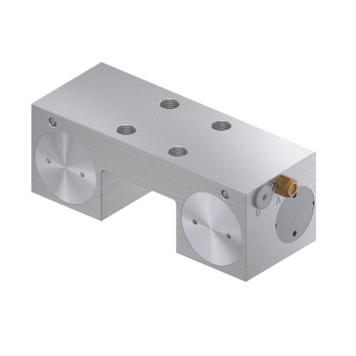 Elemento di serraggio pneumatico - MK series - ZIMMER GROUP - forarotaie / di guida profilata
