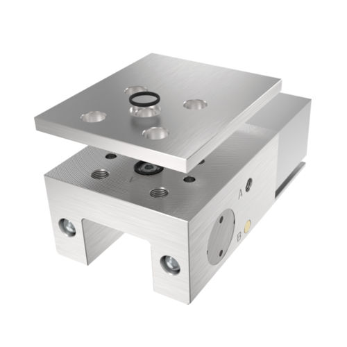 Elemento di serraggio pneumatico - LKPS series - ZIMMER GROUP - forarotaie / di guida profilata / di sicurezza
