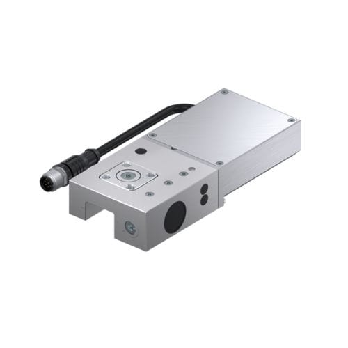 Elemento di serraggio elettrico - LKE series - ZIMMER GROUP - forarotaie / di guida profilata / flessibile