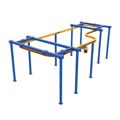 Carroponte monorotaia - MRC - OMIS - leggero / profilato in acciaio / con sistema di sollevamento leggero