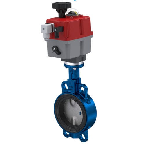 Valvola a farfalla - AK01 - NieRuf Gmbh - con attuatore elettrico / per gas / wafer