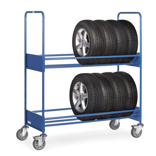 Carrello di stoccaggio - 4586 - fetra - in acciaio / 2 livelli / per pneumatici