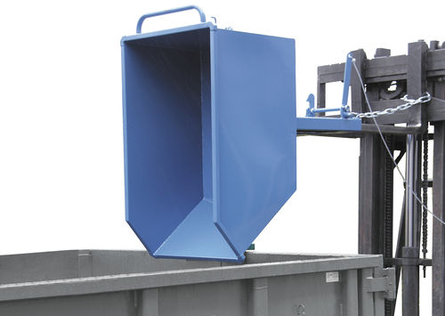 Benna ribaltabile in acciaio - 6230 - fetra - per prodotti sfusi / per carrello elevatore / con ruote