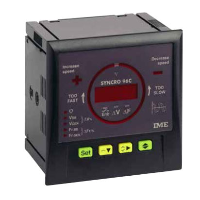Relè di sorveglianza di frequenza - SYNCRO 96C - IME Spa - di sincronizzazione / per montaggio a filo / per montaggio su pannello