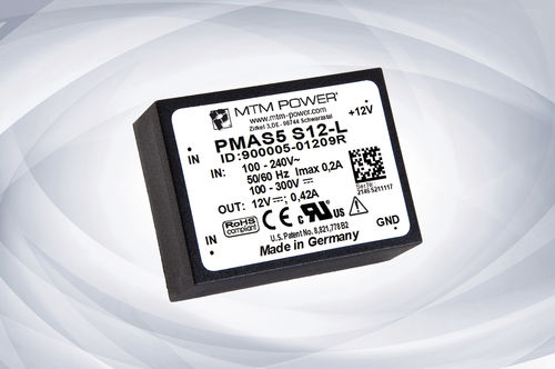 Alimentatore elettrico DC/DC - PMAS5 S series - MTM Power Messtechnik Mellenbach GmbH - AC/DC / ad uscita semplice / CE
