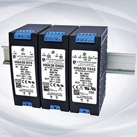 Alimentatore elettrico DC/DC - HSA30 T series - MTM Power Messtechnik Mellenbach GmbH - AC/DC / a due uscite / su guida DIN