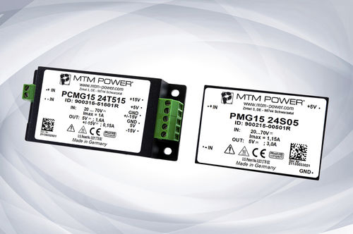 Modulo convertitore DC DC incapsulato - PMG15 24 series - MTM Power Messtechnik Mellenbach GmbH - industriale / isolato / con ampia gamma di ingresso