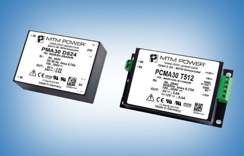 Alimentatore elettrico per circuito stampato - PMA30 S3,3 - MTM Power Messtechnik Mellenbach GmbH - AC/DC / ad uscita semplice / CE