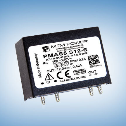 Alimentatore elettrico per circuito stampato - PMAS5 S3,3-S - MTM Power Messtechnik Mellenbach GmbH - AC/DC / ad uscita semplice / CE