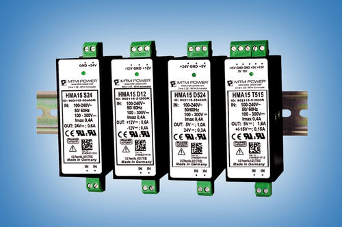 Alimentatore elettrico su guida DIN - HMA15 T515 - MTM Power Messtechnik Mellenbach GmbH - AC/DC / a tripla uscita / CE