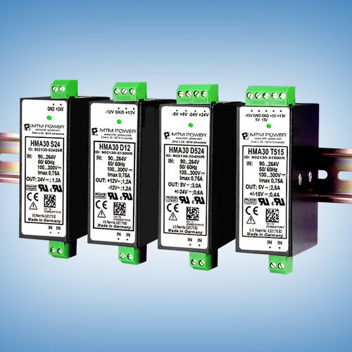 Alimentatore elettrico su guida DIN - HMA30 T512 - MTM Power Messtechnik Mellenbach GmbH - AC/DC / a tripla uscita / CE