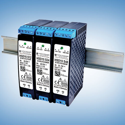 Alimentatore elettrico su guida DIN - HSD15 S12 - MTM Power Messtechnik Mellenbach GmbH - DC/DC / ad uscita semplice / CE