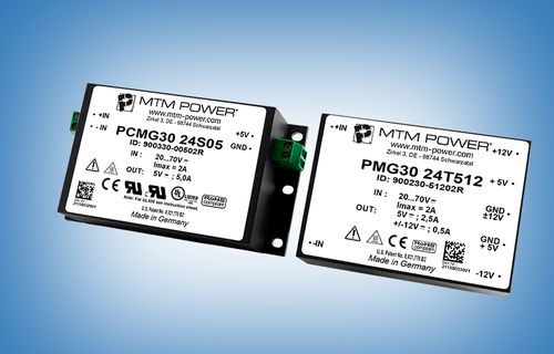 Modulo convertitore DC DC isolato - PMG30 24S05 - MTM Power Messtechnik Mellenbach GmbH - per circuiti stampati / con montaggio su telaio / industriale