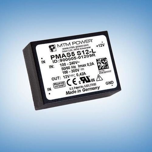 Alimentatore elettrico per circuito stampato - PMAS5 S05-L - MTM Power Messtechnik Mellenbach GmbH - AC/DC / ad uscita semplice / CE