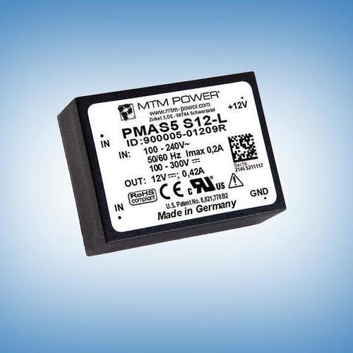 Alimentatore elettrico per circuito stampato - PMAS5 S3,3-L - MTM Power Messtechnik Mellenbach GmbH - AC/DC / ad uscita semplice / CE