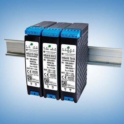 Alimentatore elettrico su guida DIN - HSA15 D15 - MTM Power Messtechnik Mellenbach GmbH - AC/DC / a due uscite / CE