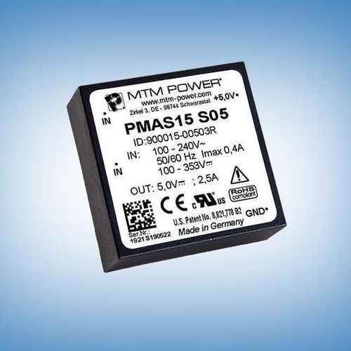 Alimentatore elettrico per circuito stampato - PMAS15 S15 - MTM Power Messtechnik Mellenbach GmbH - AC/DC / ad uscita semplice / CE