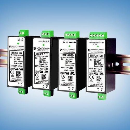 Alimentatore elettrico su guida DIN - HMA30 S24 - MTM Power Messtechnik Mellenbach GmbH - AC/DC / ad uscita semplice / CE