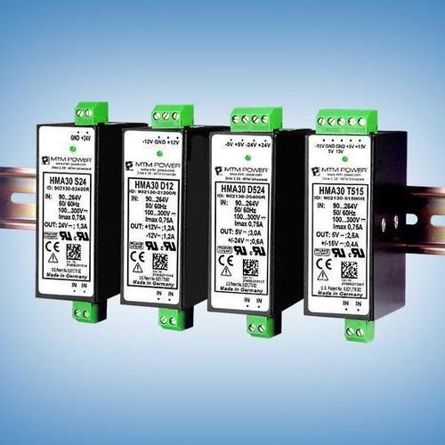 Alimentatore elettrico su guida DIN - HMA30 D15 - MTM Power Messtechnik Mellenbach GmbH - AC/DC / a due uscite / CE