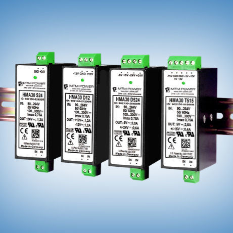 Alimentatore elettrico su guida DIN - HMA30 S48 - MTM Power Messtechnik Mellenbach GmbH - AC/DC / ad uscita semplice / CE