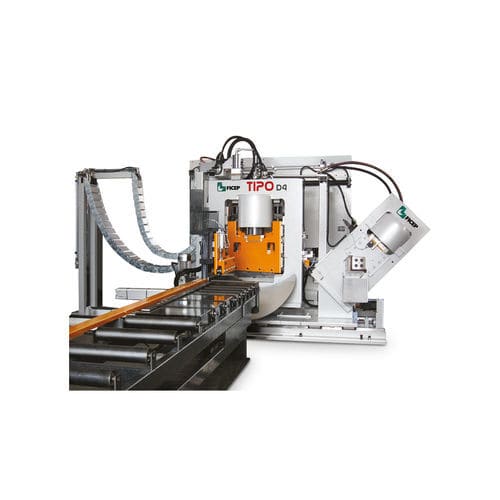 Linea di punzonatura CNC - TIPO D4 - FICEP - idraulica / per profilati piatto / cesoiatura