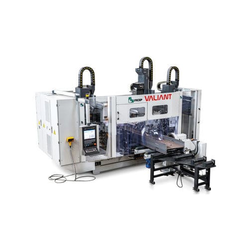 Linea di foratura CNC - VALIANT  - FICEP - per profilati di costruzione metallica / per travi / a 3 mandrini