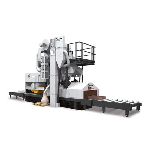 Granigliatrice con nastro trasportatore a rulli - RB G  - FICEP - a girante / per profilati / compatta