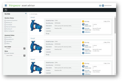 Software di gestione del ciclo di vita del prodotto - ThingWorx Asset Advisor - PTC - industriale