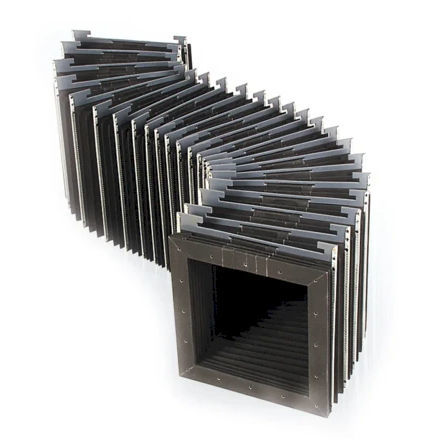 Soffietto rettangolare - ELASTIC - HEMA Maschinen- und Apparateschutz GmbH - in PVC / in PP / a fisarmonica