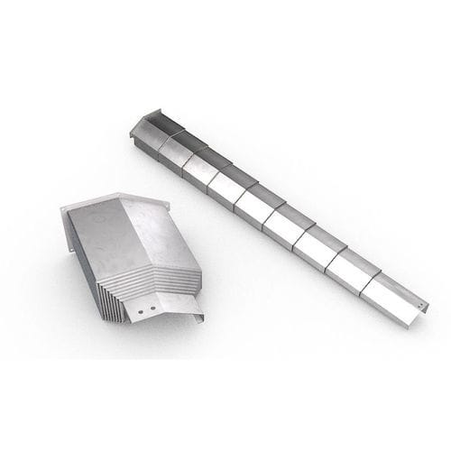 Protezione telescopica orizzontale - GLADIATOR - HEMA Maschinen- und Apparateschutz GmbH - verticale / in acciaio / per macchina utensile