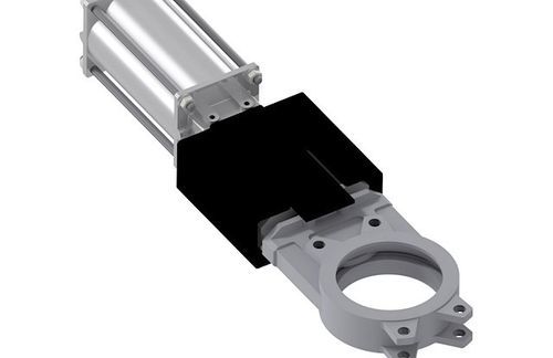 Valvola a ghigliottina - 400 - Kubota Brabender Technologie GmbH - pneumatica / a comando pneumatico / di arresto