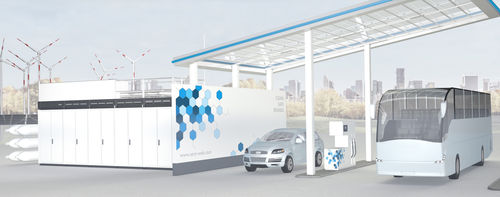 Stazione di rifornimento di idrogeno - sera GmbH - fissa / elettrica