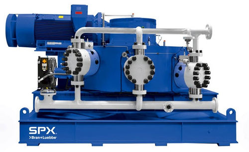 Pompa a membrana - NOVAPLEX Vector - Bran+Luebbe - per prodotti chimici / elettrica / fissa