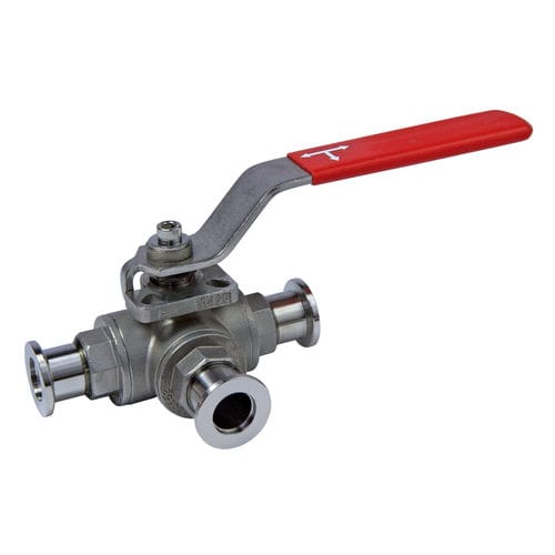 Valvola a sfera - Pfeiffer Vacuum+Fab Solutions - manuale / a T / per vuoto