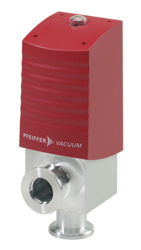 Valvola elettropneumatica - Pfeiffer Vacuum+Fab Solutions - per aria compressa / ad angolo retto / in acciaio inossidabile