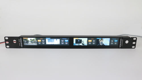 Monitor con touch screen multitouch - DM-132GN-OPUR01 - Densitron Technologies - 13" / QVGA / per rack