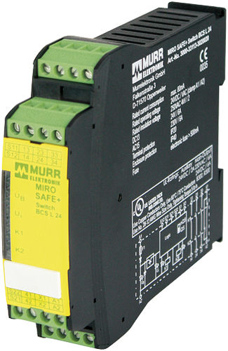 Relè di sicurezza di arresto di emergenza - MIRO SAFE+ SWITCH BCS L 24  - MURRELEKTRONIK - su guida DIN