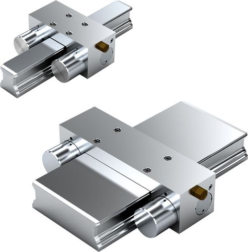 Unità di bloccaggio pneumatica - MKS series - Bosch Rexroth - Linear Motion Technology - forarotaie / in acciaio