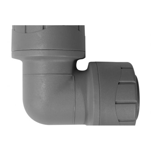 Raccordo idraulico - PB series - POLYPIPE - push-in / gomito a 90° / in plastica