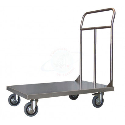 Carrello in acciaio inossidabile - 042INOX - CARMECCANICA - a piattaforma / multiuso