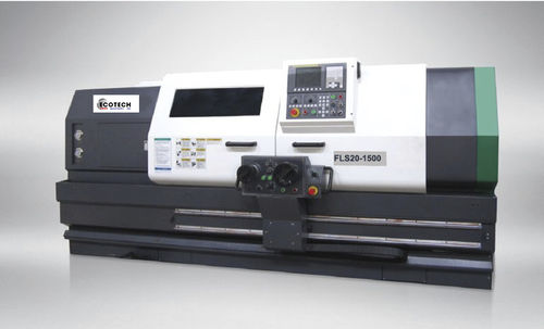 Tornio CNC - FLS20 - Ecotech Machinery, Inc. - orizzontale / 2 assi / a base piana