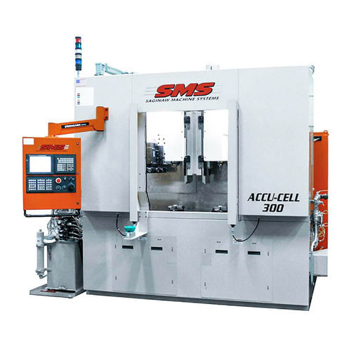 Centro di tornitura CNC - SMS ACCU-CELL series - FFG Europe & Americas - verticale / a due mandrini / per lavorazione meccanica pesante