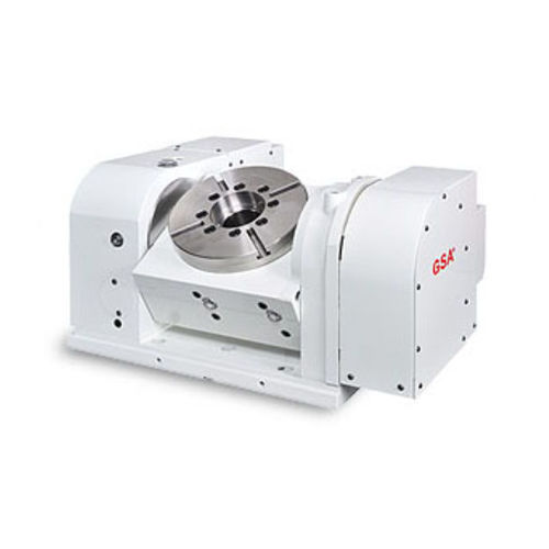 Tavola rotante azionata a motore - CNCT-100 - GSA TECHNOLOGY - inclinabile / per macchina utensile / compatta