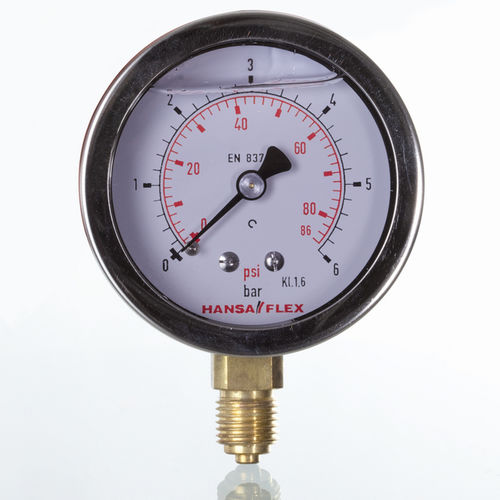 Manometro differenziale - GMM 63 series - HANSA FLEX AG - con quadrante / filettato / G 1/4