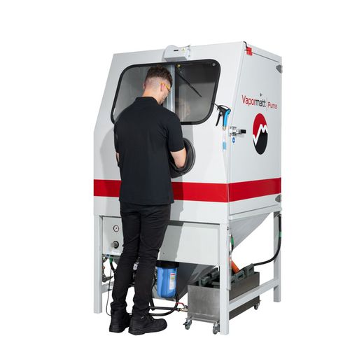 Cabina di sabbiatura umida - Puma - Vapormatt - manuale / robusta / in acciaio inossidabile