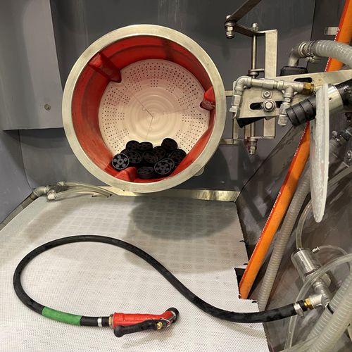 Cabina di sabbiatura umida - Puma - Vapormatt - automatica / a tamburo / robusta
