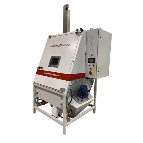 Cabina di sabbiatura umida - Puma vertical - Vapormatt - automatica / robusta / con tavola girevole