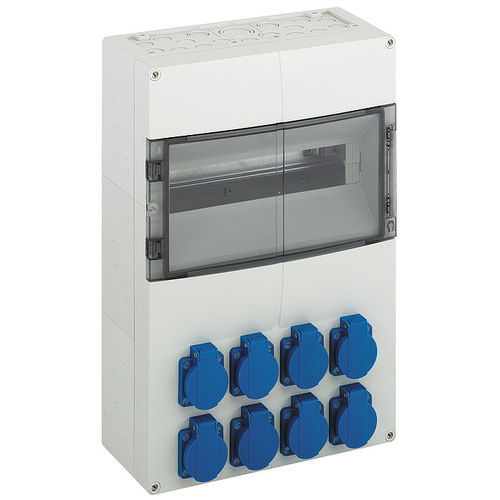 Scatola elettrica per distribuzione elettrica - AKi 14-1S  - Spelsberg - modulare / in policarbonato / con presa di corrente