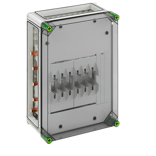 Scatola elettrica attrezzata - GSS 3025-250 Plus - Spelsberg - a muro / in policarbonato / con sportello trasparente